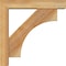 Ekena Millwork Westlake Block Rough Sawn Bracket w/ Offset Brace, Western Red Cedar, 4"W x 16"D x 16"H BKT0402X16X16WTL05RWR - alternate 4